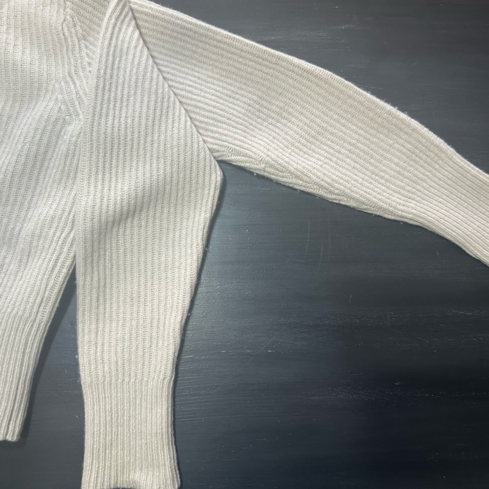 Club Monaco Cream Button-Up Cardigan - Picture 9 of 14